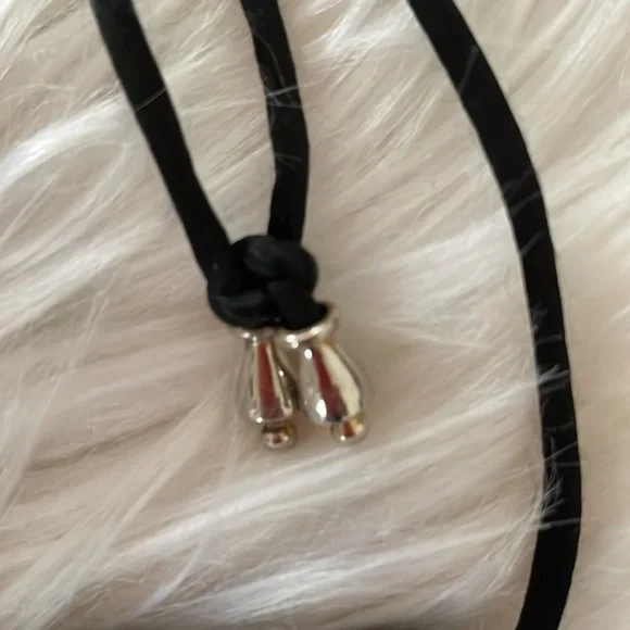 Sandra Pailet Vintage Necklace Porcelain Heart Handpainted Gold Roses 1970/80s - Picture 5 of 5